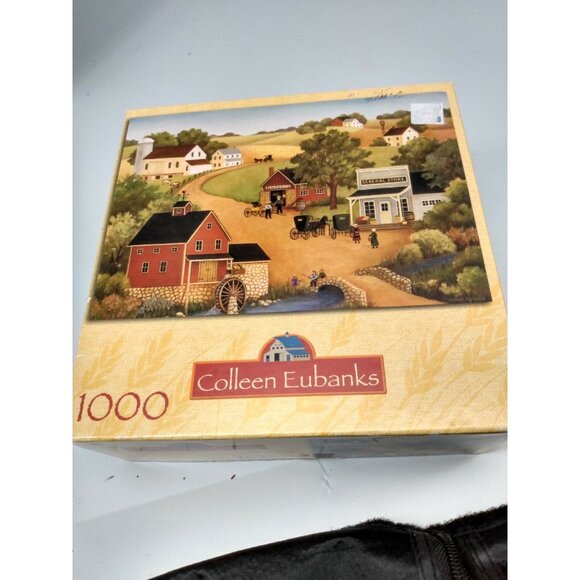 RoseArt - Collection Eubanks - Amish Country Market" 1000 Piece Puzzle COMPLETE - Picture 1 of 6